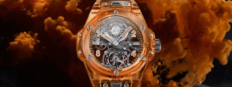 Leia mais sobre o artigo BIG BANG TOURBILLON AUTOMATIC ORANGE SAPPHIRE