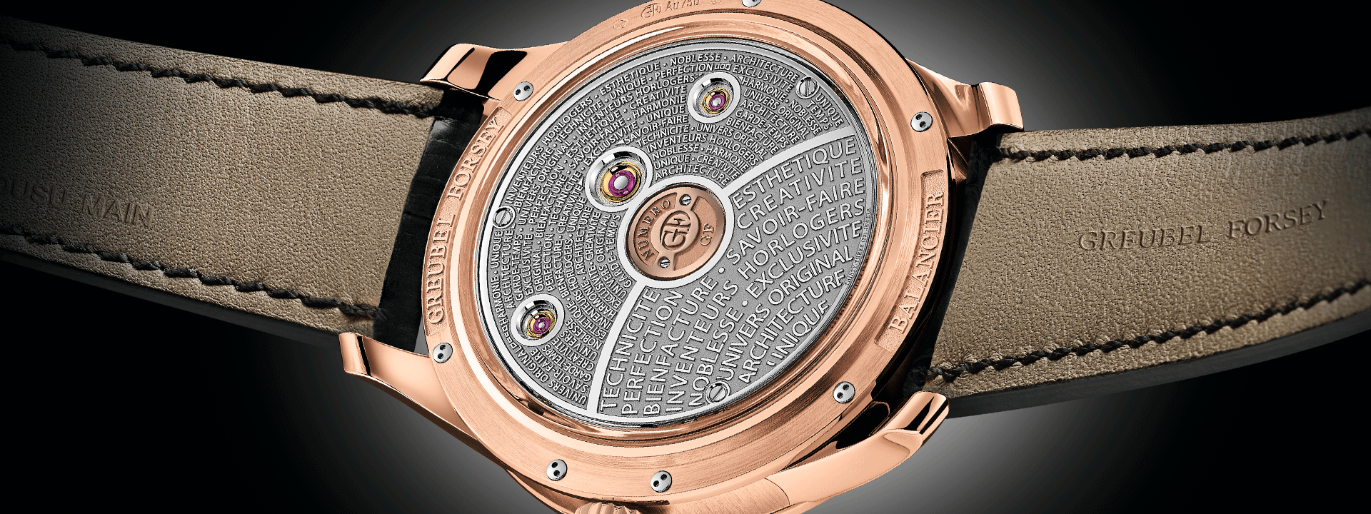 Leia mais sobre o artigo GREUBEL FORSEY | Balancier Contemporain in 5N Red Gold