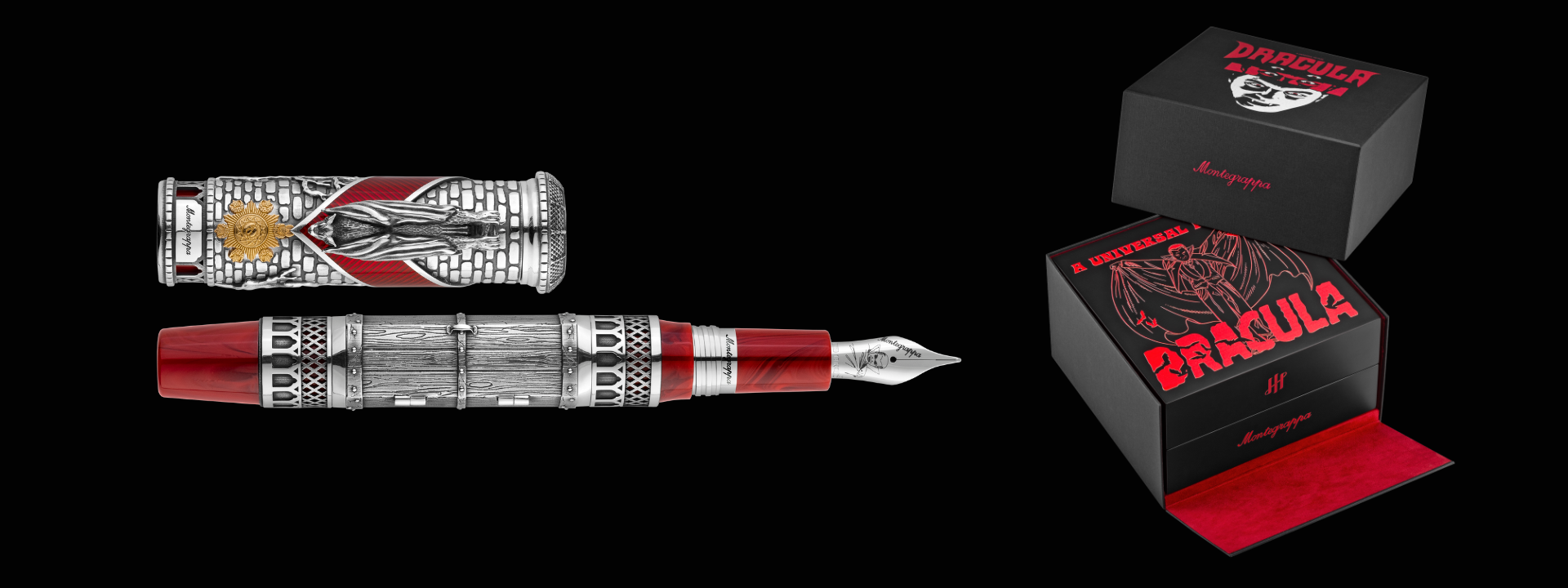 No momento, você está visualizando Montegrappa lança Dracula L.E.: uma caneta de edição limitada inspirada no clássico da Universal Pictures