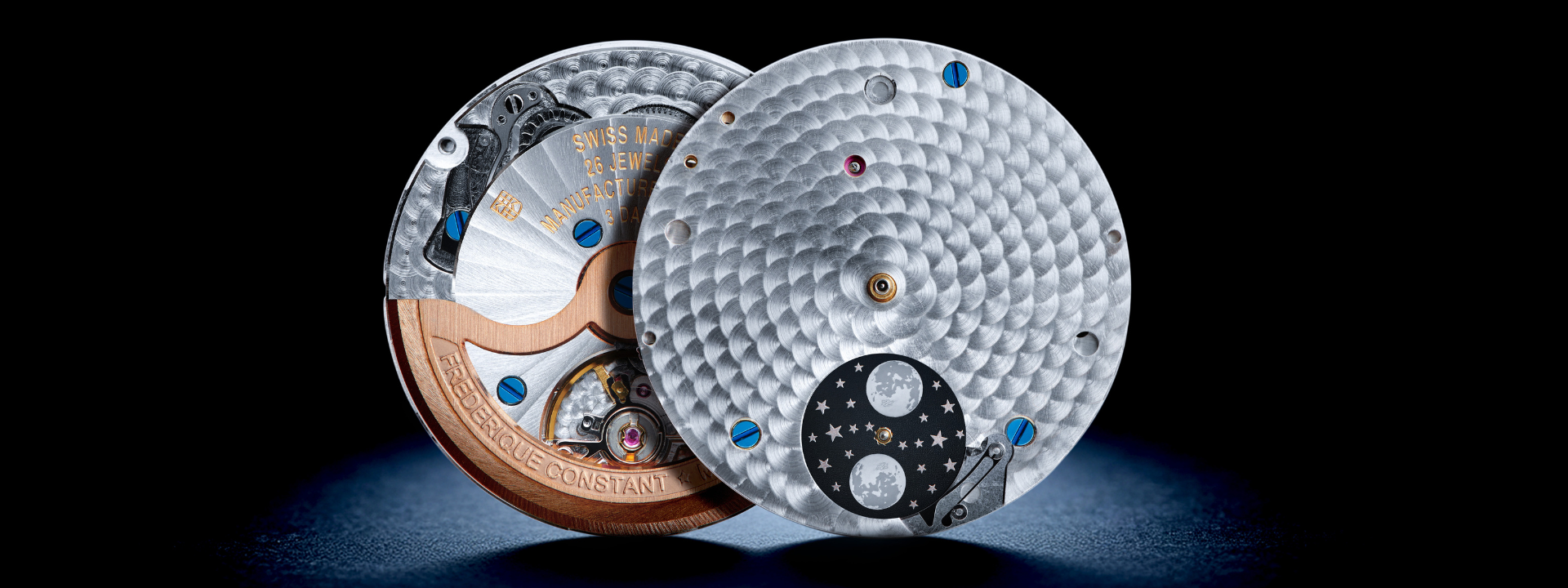 Leia mais sobre o artigo Frederique Constant x Time+Tide – Highlife Moonphase Date Manufacture: Onyx Moon