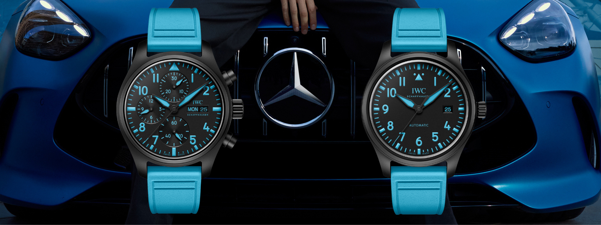 No momento, você está visualizando IWC Schaffhausen apresenta edições limitadas de relógios Pilot em parceria com George Russell